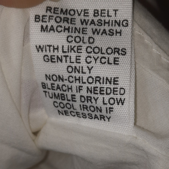 ADYSON PARKER Easy Tier Linen Dress Split Neck Cream Cottage Boho Prep XL 12 14 - Picture 8 of 10